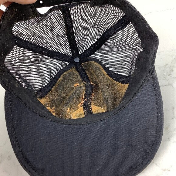 Vintage Demac Trucker Hat Adjustable Snapback Black NO TAG - Picture 6 of 6